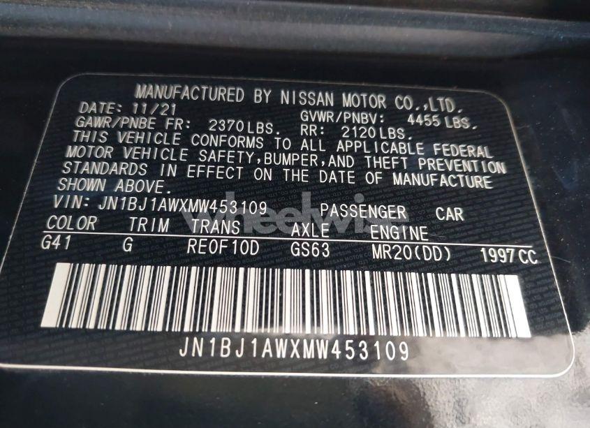 Photo 9 of 2021 Nissan Rogue SPORT S AWD XTRONIC CVT (VIN JN1BJ1AWXMW453109)