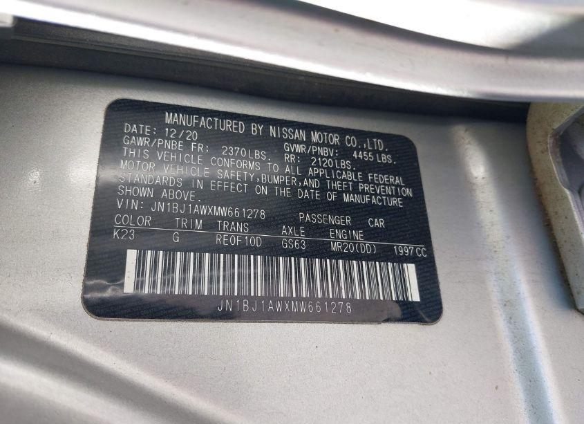 Photo 9 of 2021 Nissan Rogue SPORT S AWD XTRONIC CVT (VIN JN1BJ1AWXMW661278)