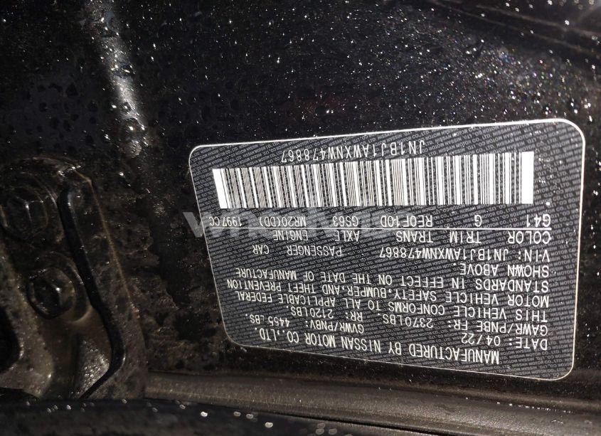 Photo 9 of 2022 Nissan Rogue SPORT S AWD XTRONIC CVT (VIN JN1BJ1AWXNW478867)