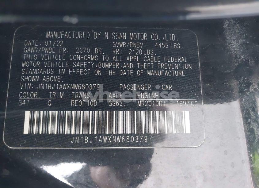 Photo 9 of 2022 Nissan Rogue SPORT S AWD XTRONIC CVT (VIN JN1BJ1AWXNW680379)