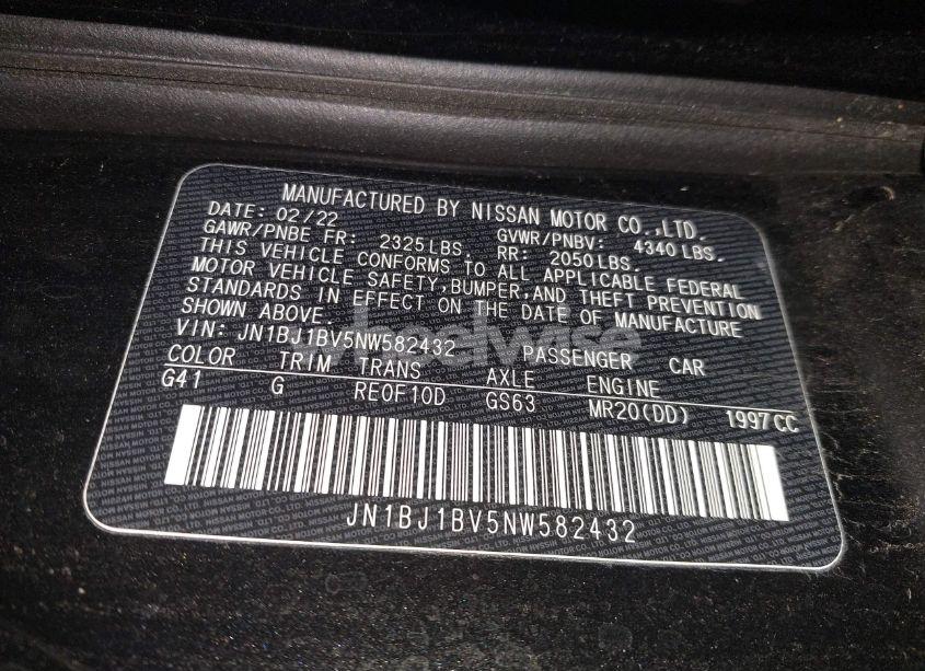 Photo 9 of 2022 Nissan Rogue SPORT SV FWD XTRONIC CVT (VIN JN1BJ1BV5NW582432)