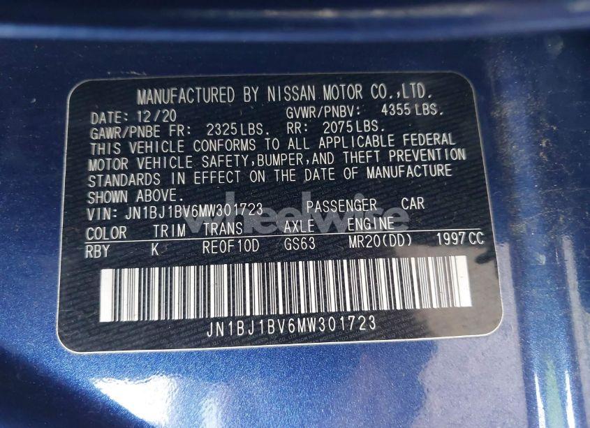 Photo 9 of 2021 Nissan Rogue SPORT SV FWD XTRONIC CVT (VIN JN1BJ1BV6MW301723)
