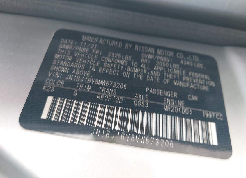 Photo 9 of 2021 Nissan Rogue SPORT SV FWD XTRONIC CVT (VIN JN1BJ1BV8MW573206)