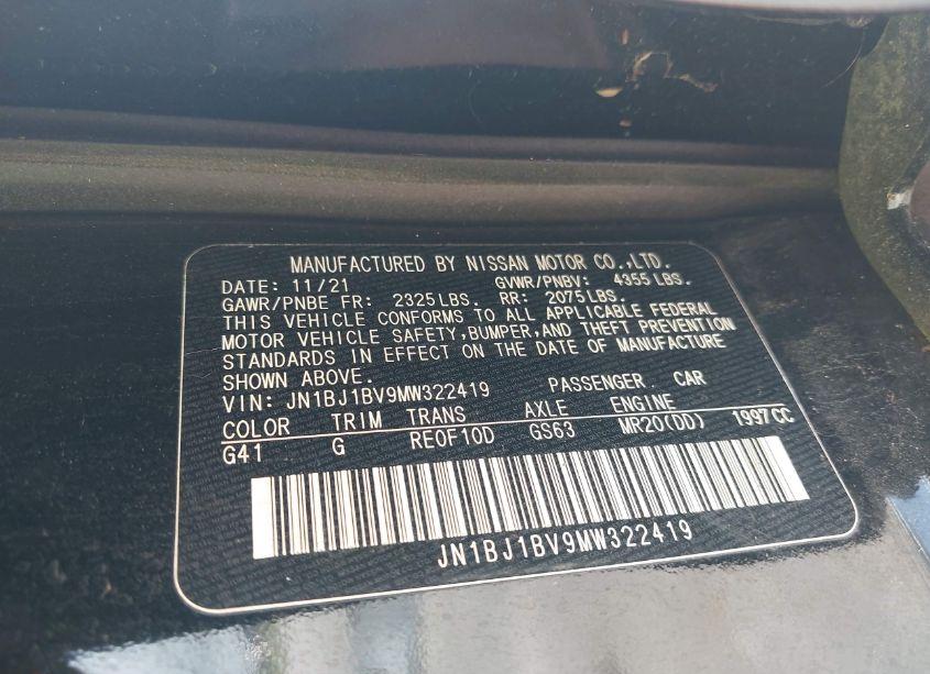 Photo 9 of 2021 Nissan Rogue SPORT SV FWD XTRONIC CVT (VIN JN1BJ1BV9MW322419)