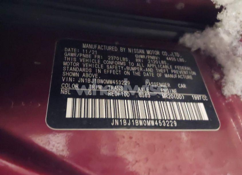 Photo 9 of 2021 Nissan Rogue SPORT SV AWD XTRONIC CVT (VIN JN1BJ1BW0MW453229)