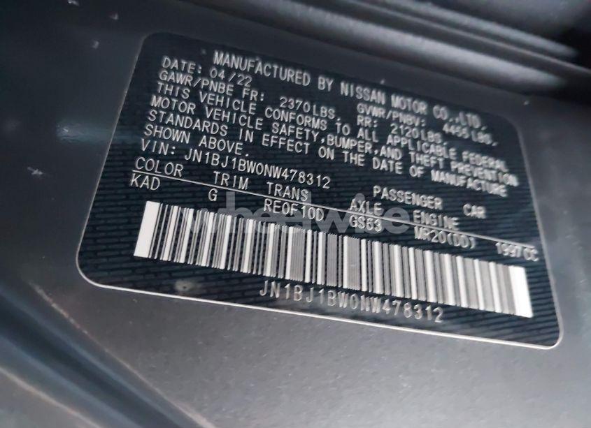 Photo 9 of 2022 Nissan Rogue SPORT SV AWD XTRONIC CVT (VIN JN1BJ1BW0NW478312)