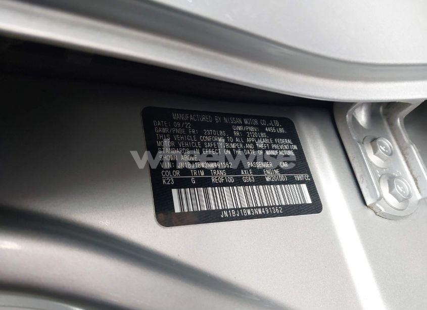 Photo 9 of 2022 Nissan Rogue SPORT SV AWD XTRONIC CVT (VIN JN1BJ1BW3NW491362)