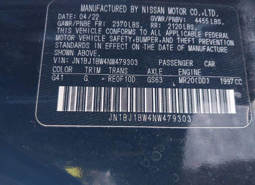 Photo 9 of 2022 Nissan Rogue SPORT SV AWD XTRONIC CVT (VIN JN1BJ1BW4NW479303)