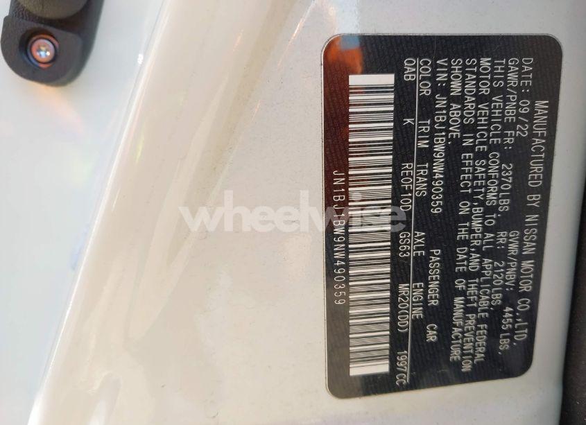 Photo 9 of 2022 Nissan Rogue SPORT SV AWD XTRONIC CVT (VIN JN1BJ1BW9NW490359)