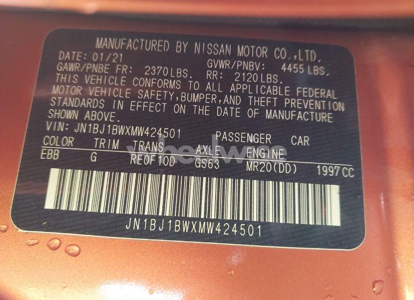 Photo 9 of 2021 Nissan Rogue SPORT SV AWD XTRONIC CVT (VIN JN1BJ1BWXMW424501)