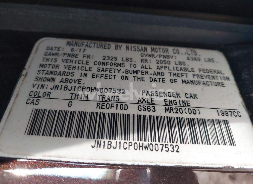 Photo 9 of 2017 Nissan Rogue SPORT SV (VIN JN1BJ1CP0HW007532)