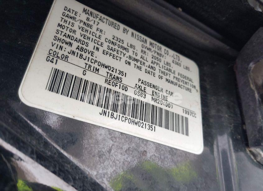 Photo 9 of 2017 Nissan Rogue SPORT SV (VIN JN1BJ1CP0HW021351)