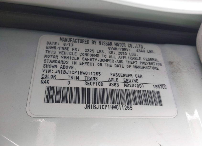 Photo 9 of 2017 Nissan Rogue SPORT S (VIN JN1BJ1CP1HW011265)