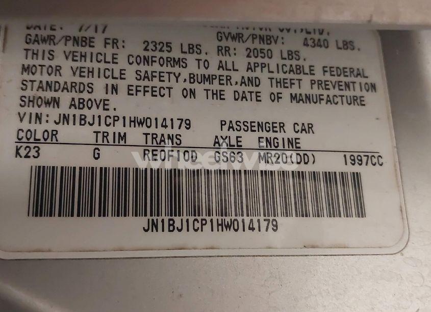 Photo 9 of 2017 Nissan Rogue SPORT S (VIN JN1BJ1CP1HW014179)