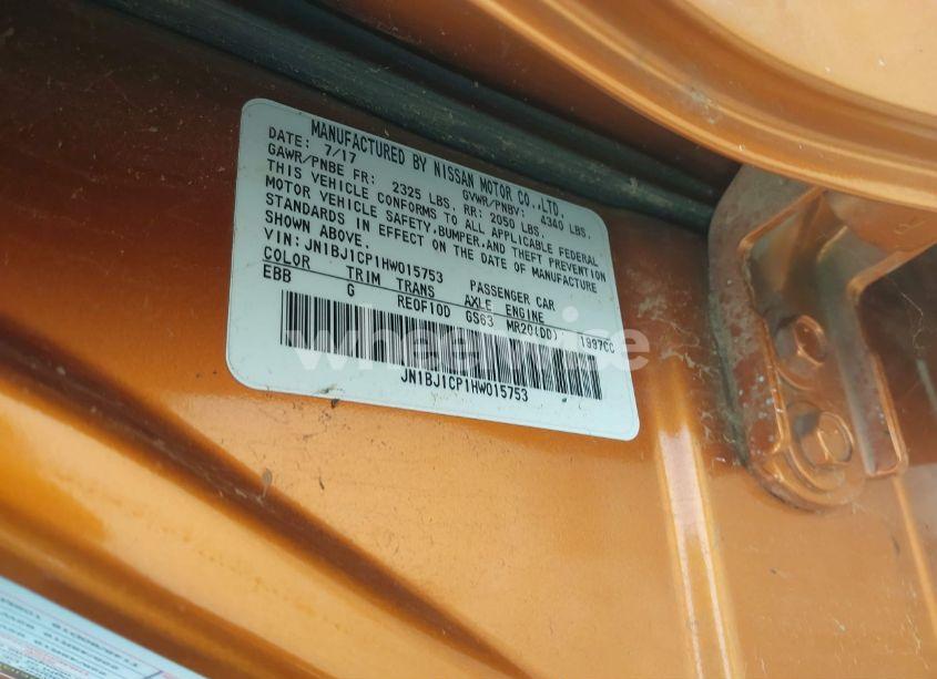 Photo 9 of 2017 Nissan Rogue SPORT SL (VIN JN1BJ1CP1HW015753)