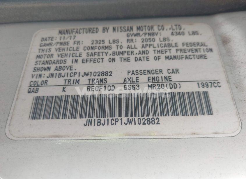 Photo 9 of 2018 Nissan Rogue SPORT SL (VIN JN1BJ1CP1JW102882)