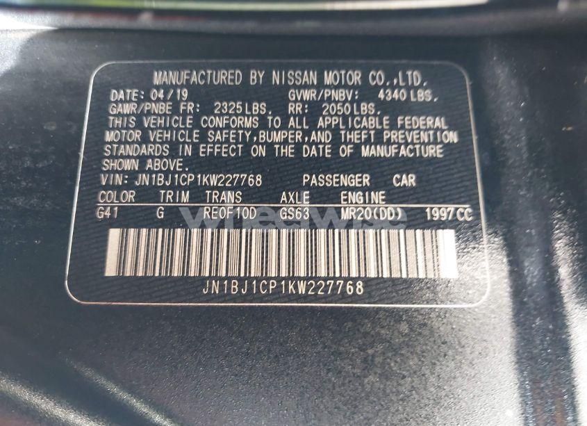 Photo 9 of 2019 Nissan Rogue SPORT S (VIN JN1BJ1CP1KW227768)