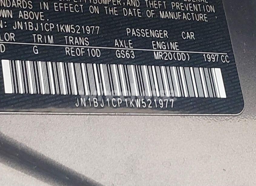 Photo 9 of 2019 Nissan Rogue SPORT S (VIN JN1BJ1CP1KW521977)