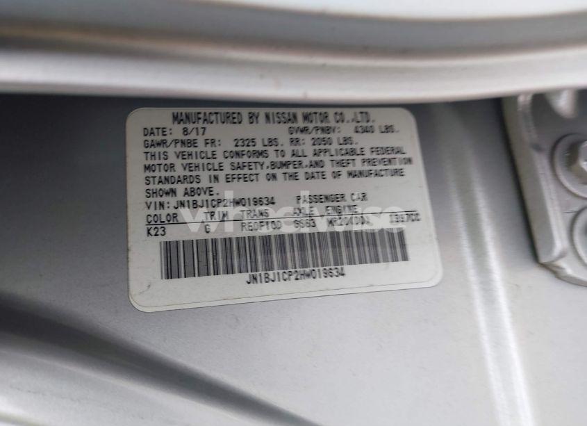 Photo 9 of 2017 Nissan Rogue SPORT SV (VIN JN1BJ1CP2HW019634)