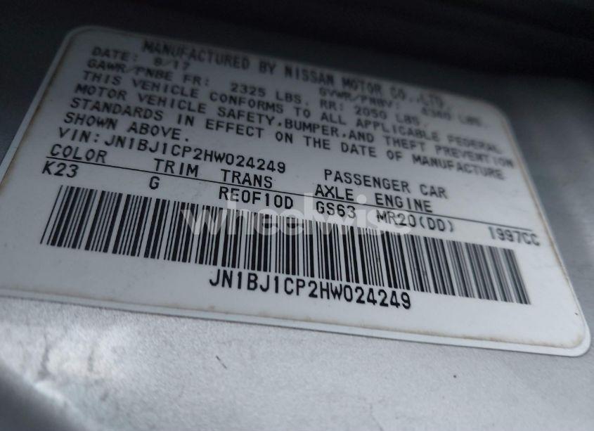 Photo 9 of 2017 Nissan Rogue SPORT S (VIN JN1BJ1CP2HW024249)