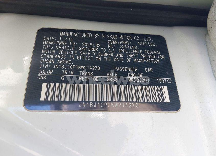 Photo 9 of 2019 Nissan Rogue SPORT S (VIN JN1BJ1CP2KW214270)