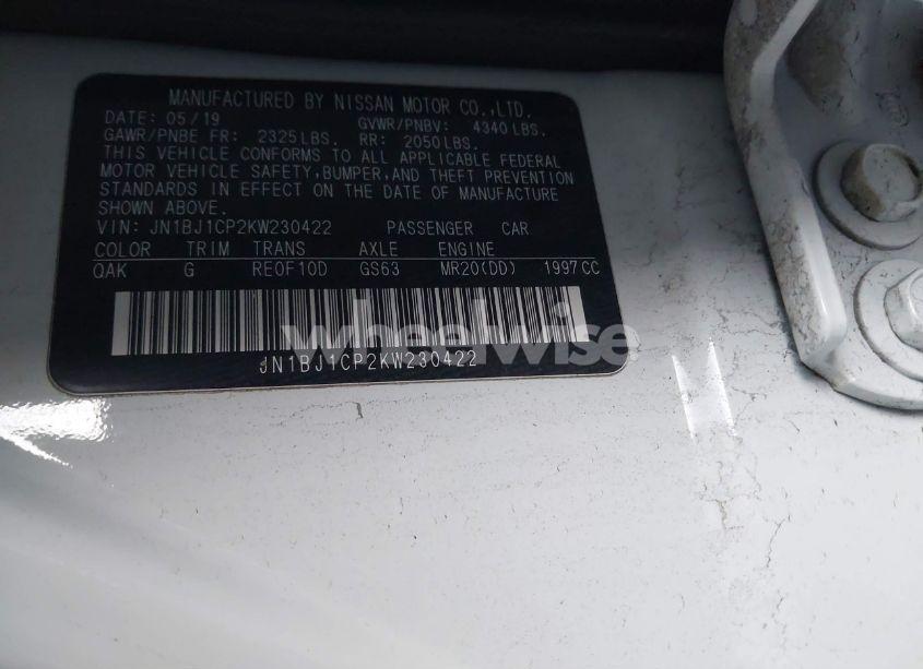 Photo 9 of 2019 Nissan Rogue SPORT S (VIN JN1BJ1CP2KW230422)