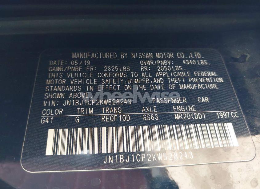 Photo 9 of 2019 Nissan Rogue SPORT S (VIN JN1BJ1CP2KW528243)