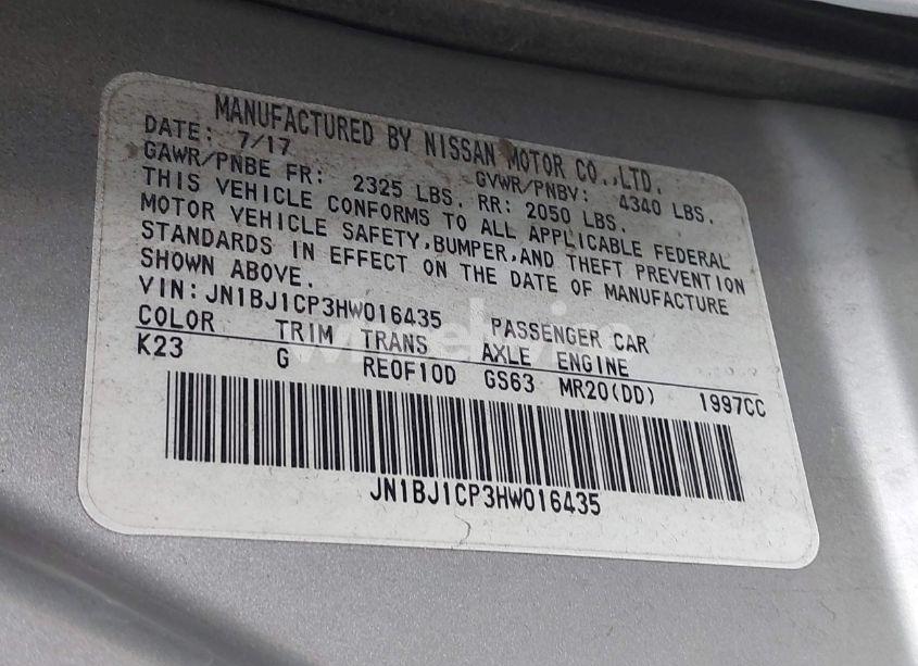 Photo 9 of 2017 Nissan Rogue SPORT SV (VIN JN1BJ1CP3HW016435)