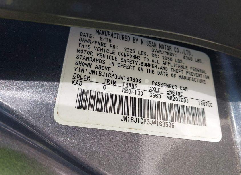 Photo 9 of 2018 Nissan Rogue SPORT SV (VIN JN1BJ1CP3JW163506)