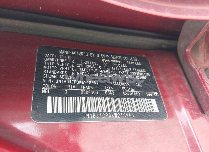 Photo 9 of 2019 Nissan Rogue SPORT S (VIN JN1BJ1CP3KW218361)