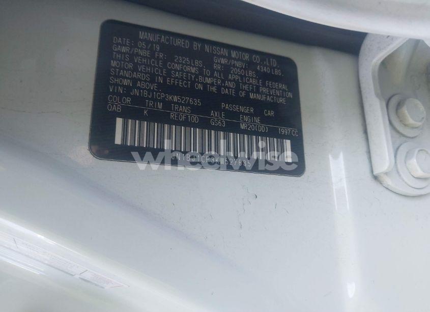 Photo 9 of 2019 Nissan Rogue SPORT SV (VIN JN1BJ1CP3KW527635)