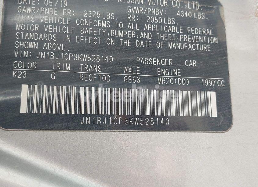 Photo 9 of 2019 Nissan Rogue SPORT S (VIN JN1BJ1CP3KW528140)