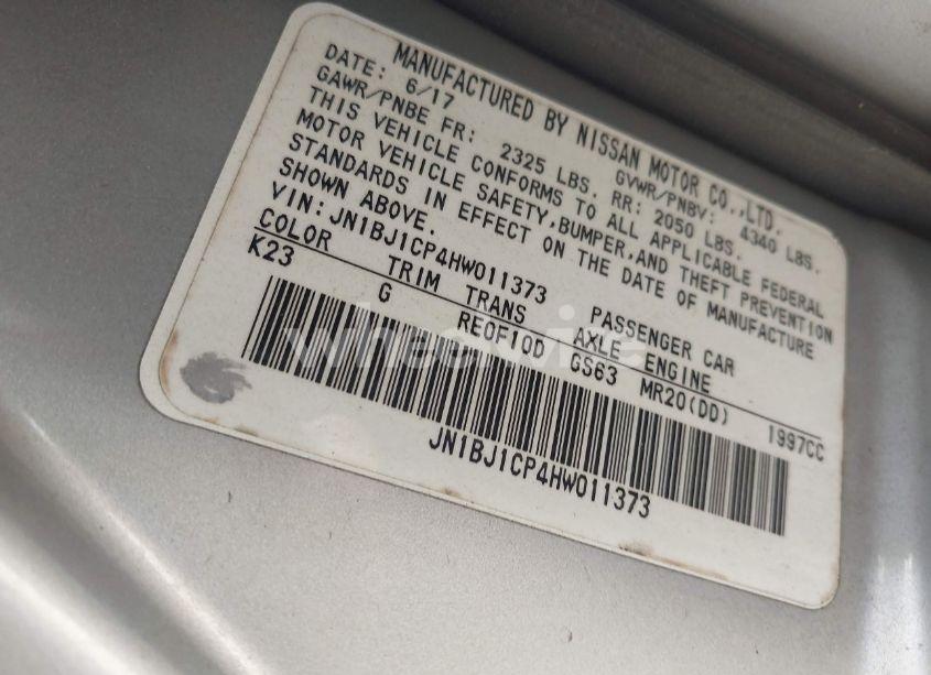 Photo 9 of 2017 Nissan Rogue SPORT SV (VIN JN1BJ1CP4HW011373)