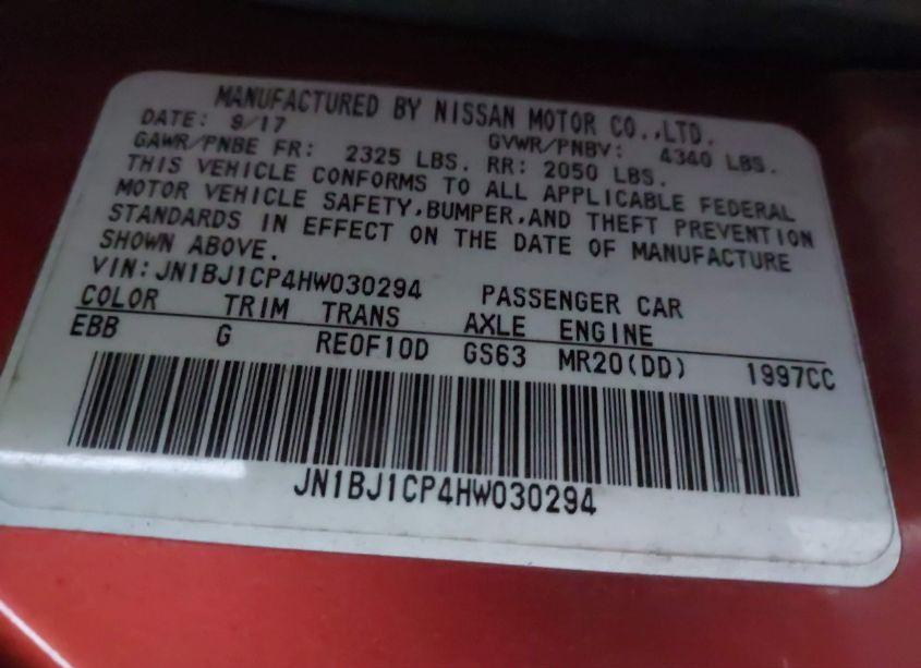 Photo 9 of 2017 Nissan Rogue SPORT SV (VIN JN1BJ1CP4HW030294)