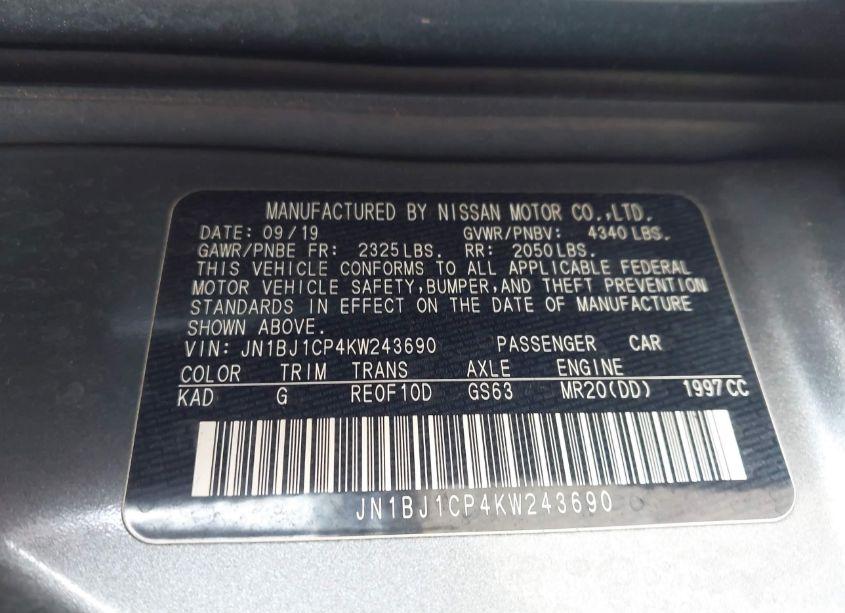 Photo 9 of 2019 Nissan Rogue SPORT S (VIN JN1BJ1CP4KW243690)