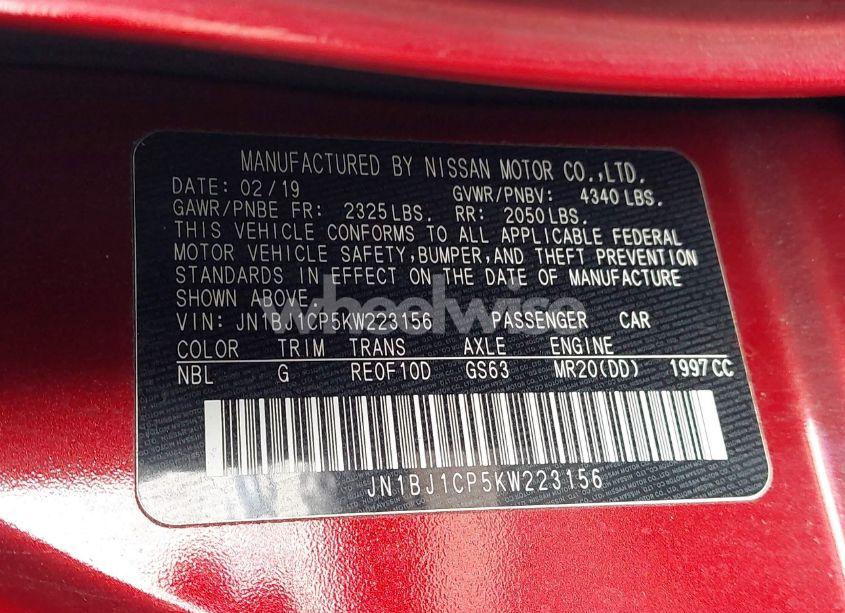 Photo 9 of 2019 Nissan Rogue SPORT S (VIN JN1BJ1CP5KW223156)