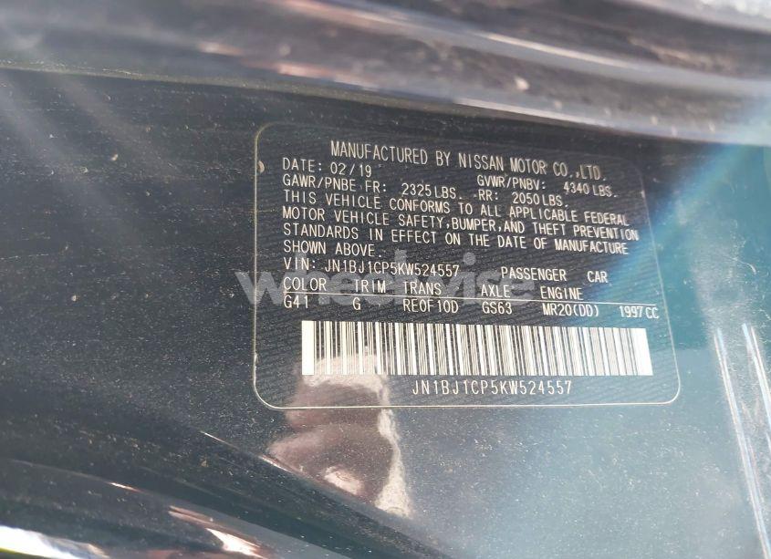 Photo 9 of 2019 Nissan Rogue SPORT SV (VIN JN1BJ1CP5KW524557)