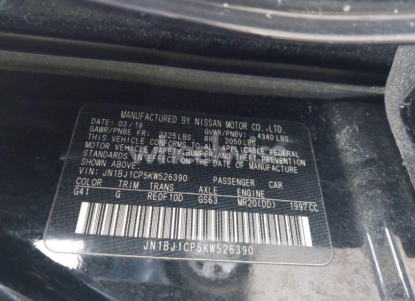 Photo 9 of 2019 Nissan Rogue SPORT S (VIN JN1BJ1CP5KW526390)