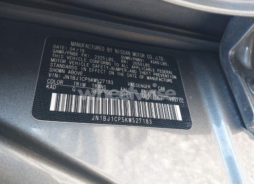 Photo 9 of 2019 Nissan Rogue SPORT S (VIN JN1BJ1CP5KW527183)