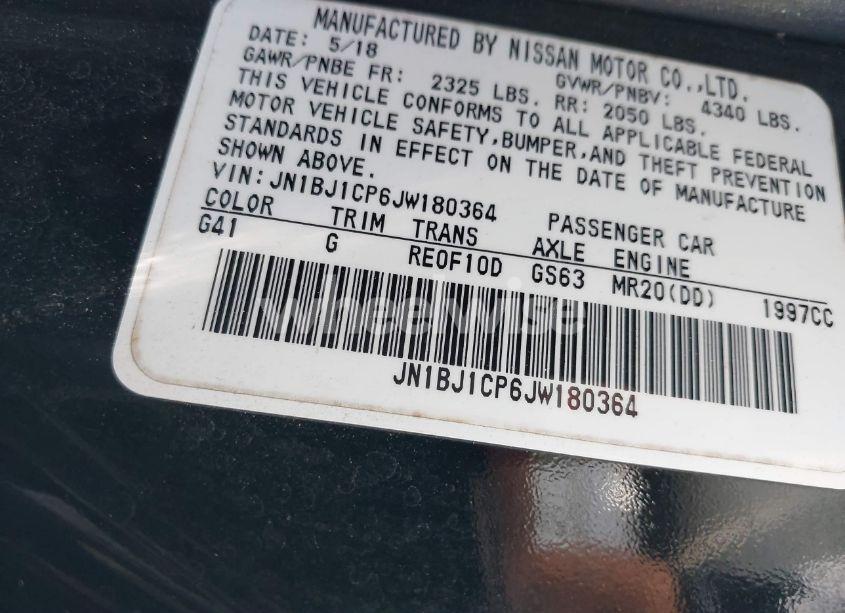 Photo 9 of 2018 Nissan Rogue SPORT S (VIN JN1BJ1CP6JW180364)