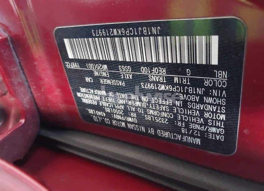 Photo 9 of 2019 Nissan Rogue SPORT S (VIN JN1BJ1CP6KW219973)