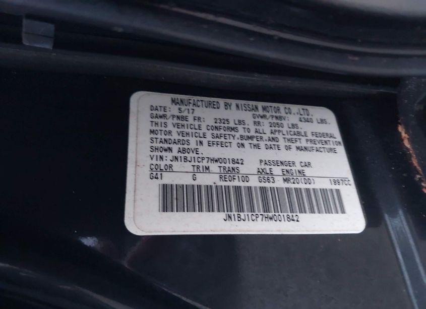 Photo 9 of 2017 Nissan Rogue SPORT S (VIN JN1BJ1CP7HW001842)