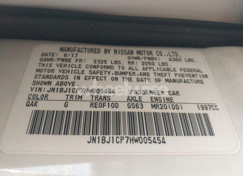 Photo 9 of 2017 Nissan Rogue SPORT SV (VIN JN1BJ1CP7HW005454)