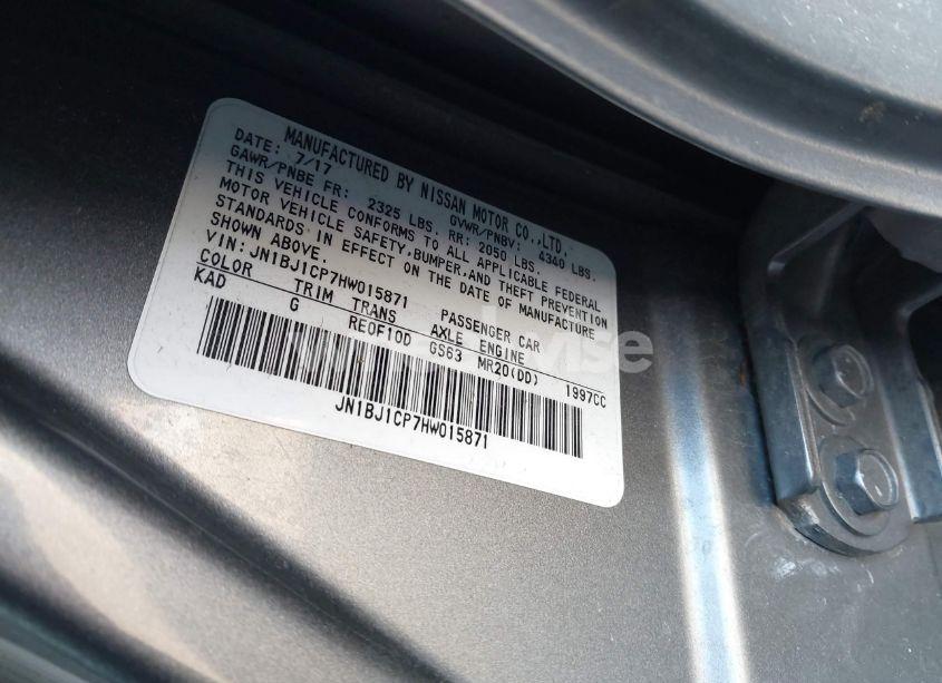 Photo 9 of 2017 Nissan Rogue SPORT SV (VIN JN1BJ1CP7HW015871)