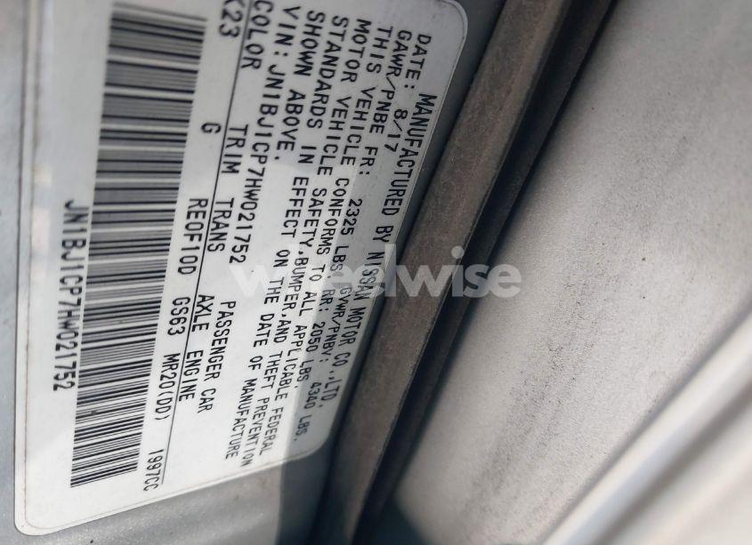 Photo 9 of 2017 Nissan Rogue SPORT S (VIN JN1BJ1CP7HW021752)