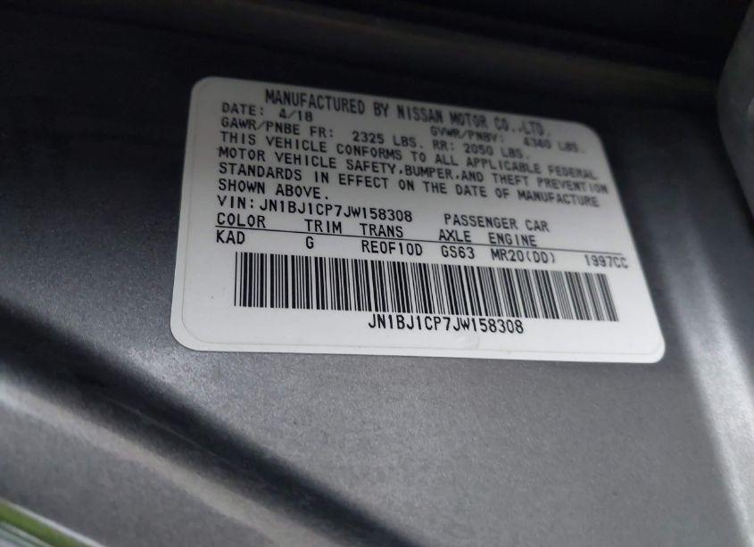 Photo 9 of 2018 Nissan Rogue SPORT S (VIN JN1BJ1CP7JW158308)