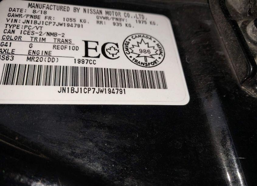 Photo 9 of 2018 Nissan Rogue SPORT S/SL/SV (VIN JN1BJ1CP7JW194791)