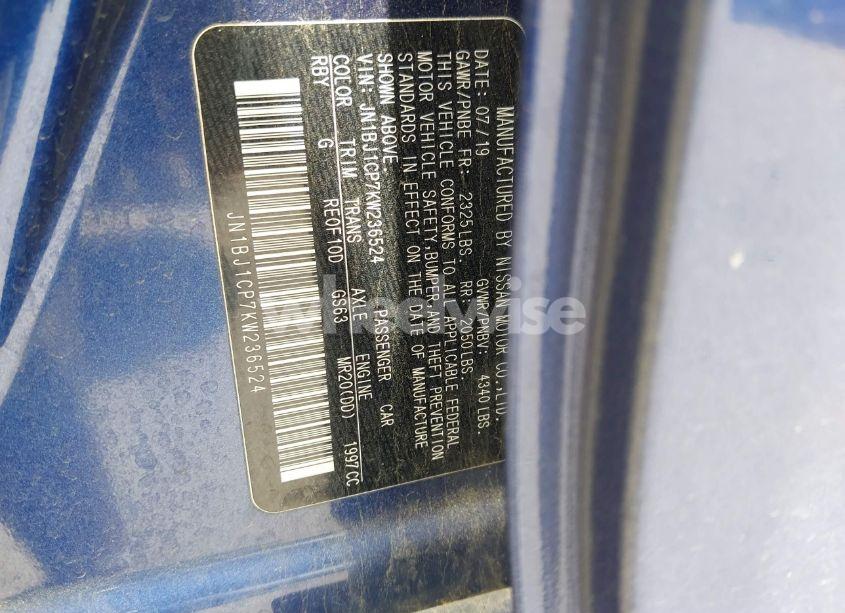 Photo 9 of 2019 Nissan Rogue SPORT S (VIN JN1BJ1CP7KW236524)