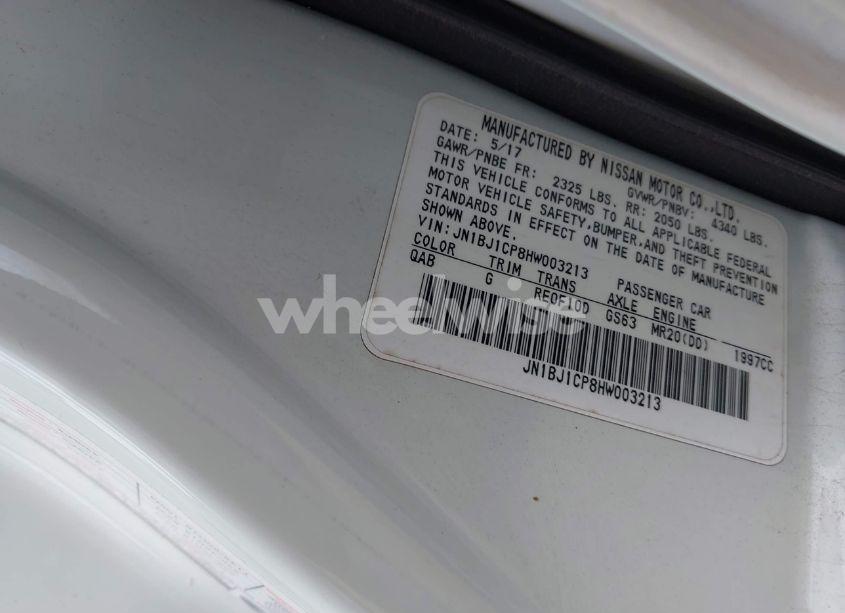 Photo 9 of 2017 Nissan Rogue SPORT SL (VIN JN1BJ1CP8HW003213)