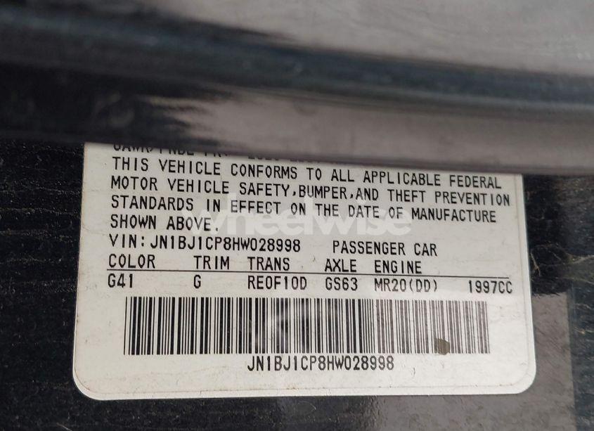 Photo 9 of 2017 Nissan Rogue SPORT SL (VIN JN1BJ1CP8HW028998)